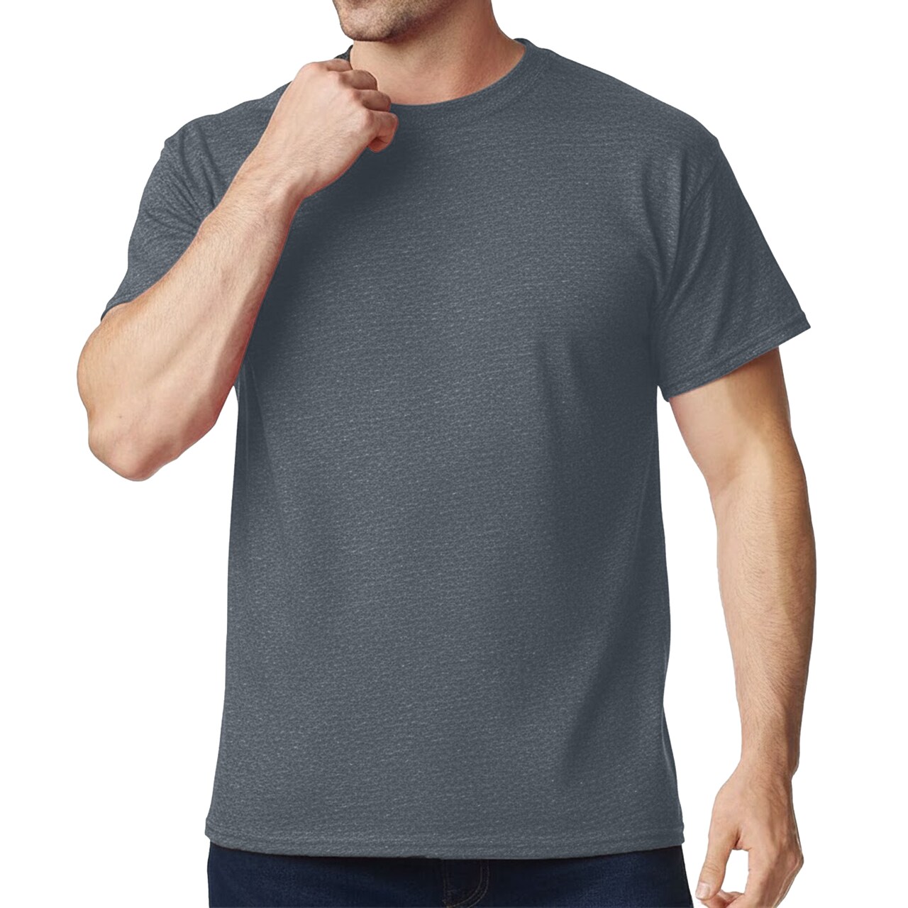 Gildan Unisex Heavy Cotton T-Shirt, Soft Cotton Craft & Print Ready Tee, Pack of 4